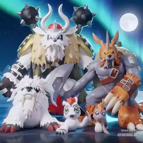 Digimon - Gomamon Evolution Line