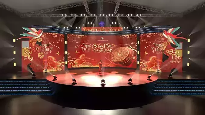 New year Stage Texture