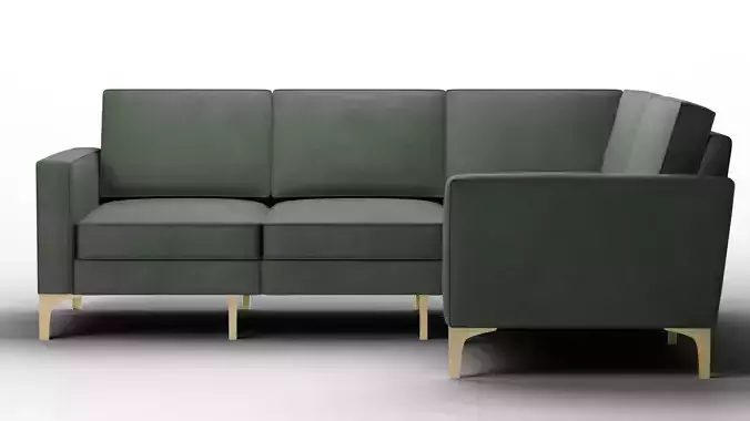 Nomad 4-Seat Corner Sectional -- Performance Velvet Modular Sofa