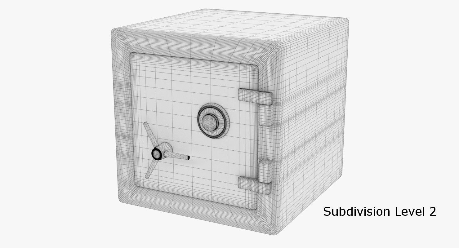 Safe 1 box 3D model_7