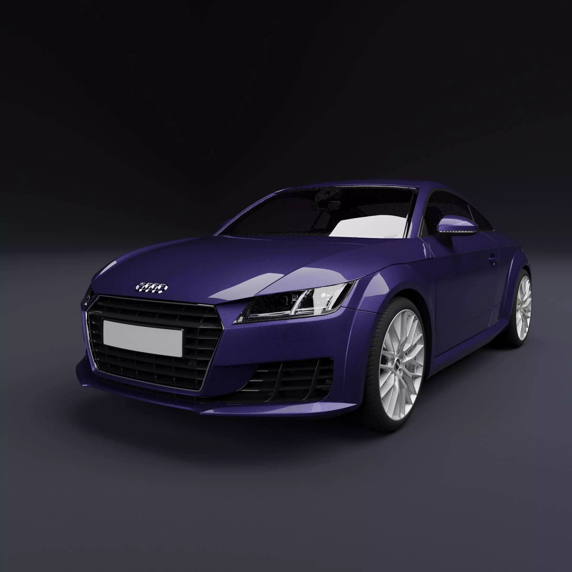 Audi TT Night Blue Metallic 3D model