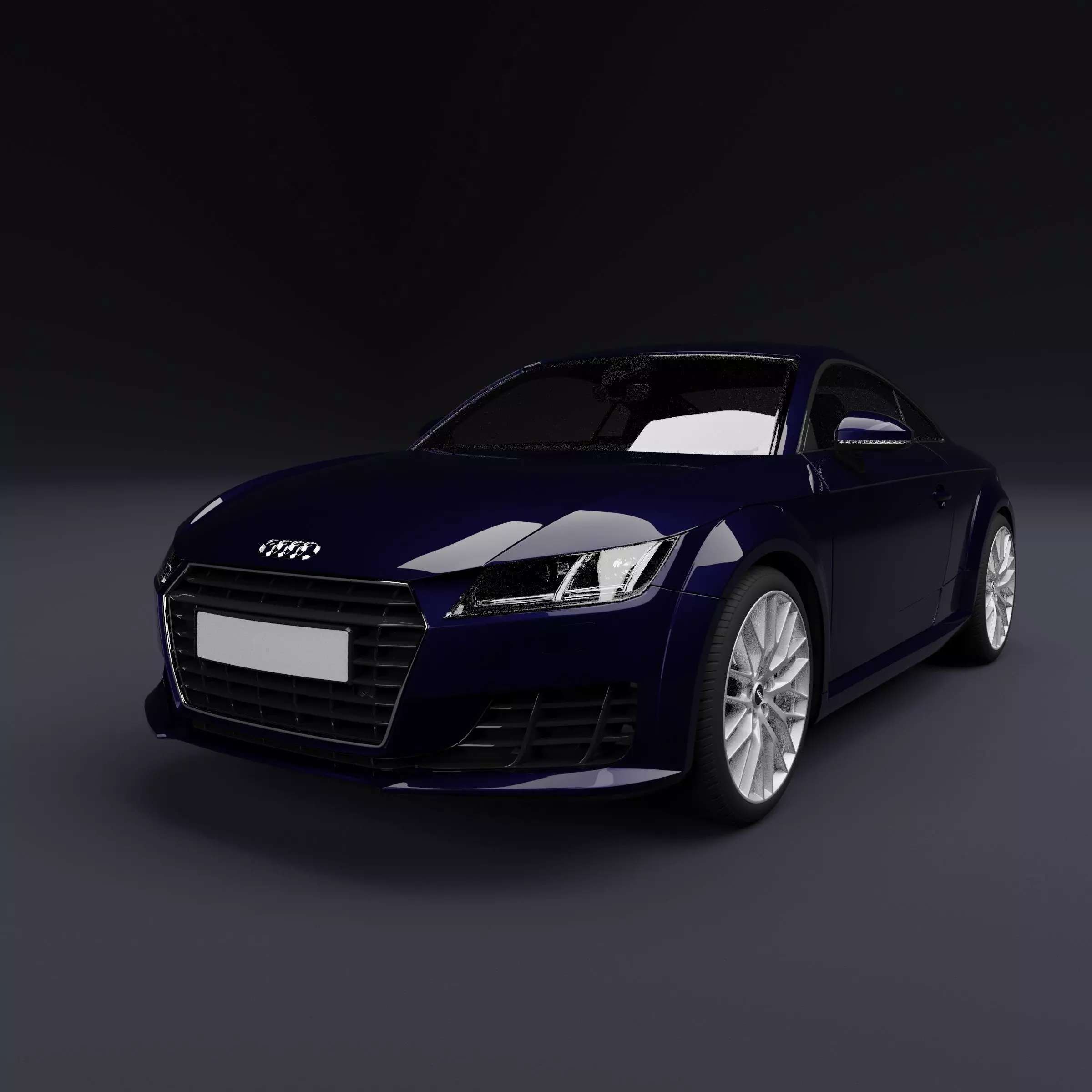 Audi TT Dark Blue 3D model