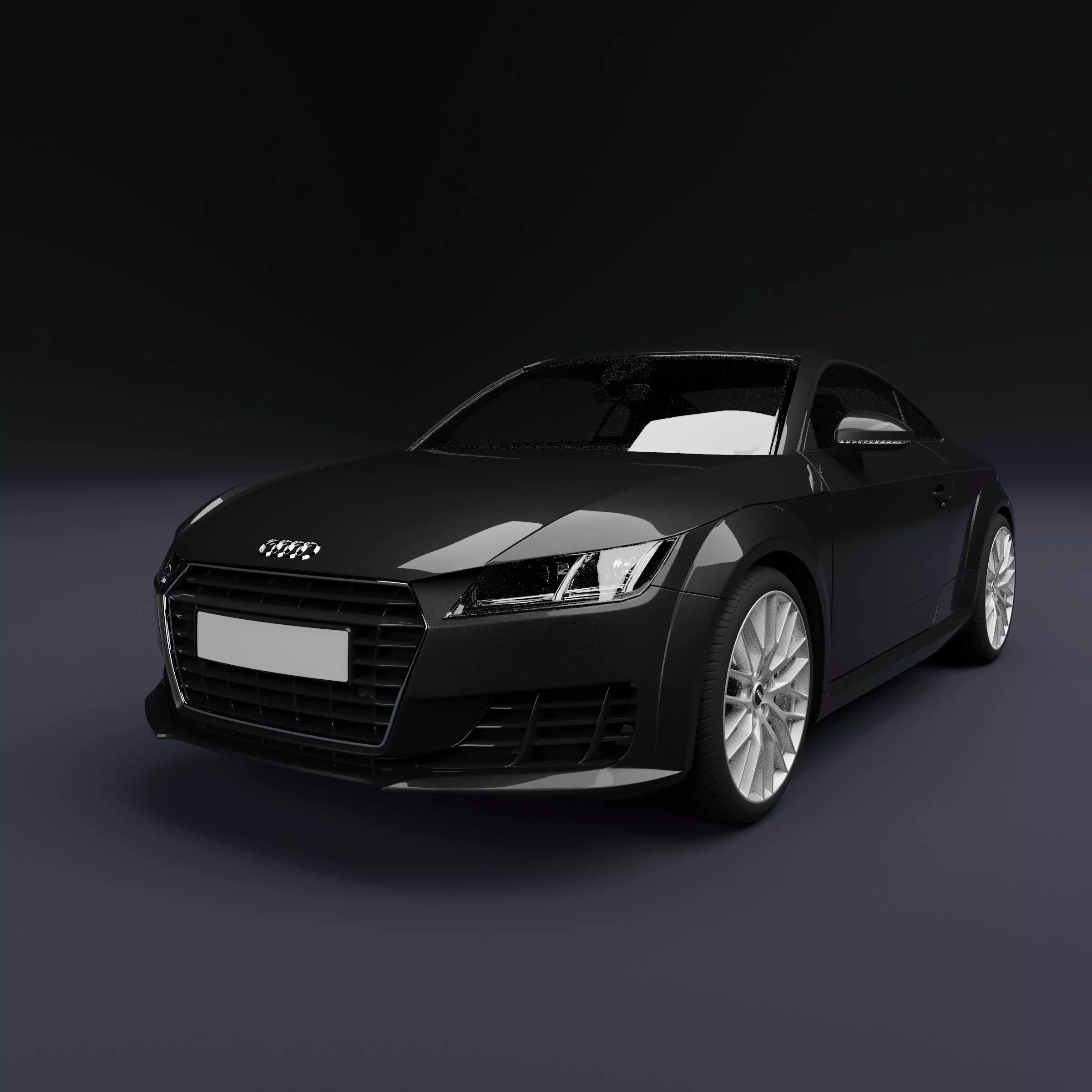 Audi TT Black Metallic 3D model