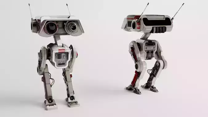 BD-1 Droid - Rigged and Textured Jedi Fallen Order 3D Model Low-poly 3D model