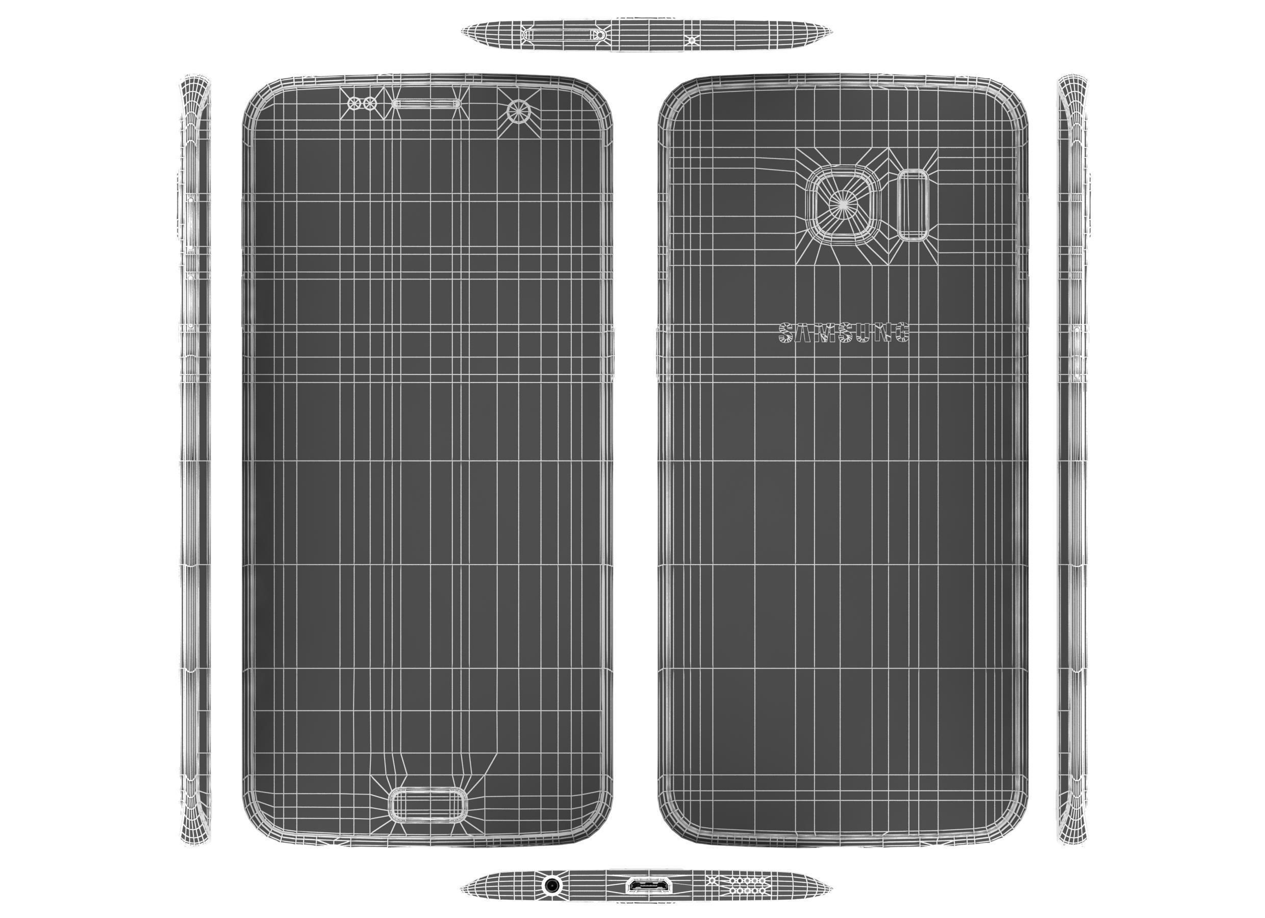 Samsung Galaxy S7 Edge Silver 3D model_6