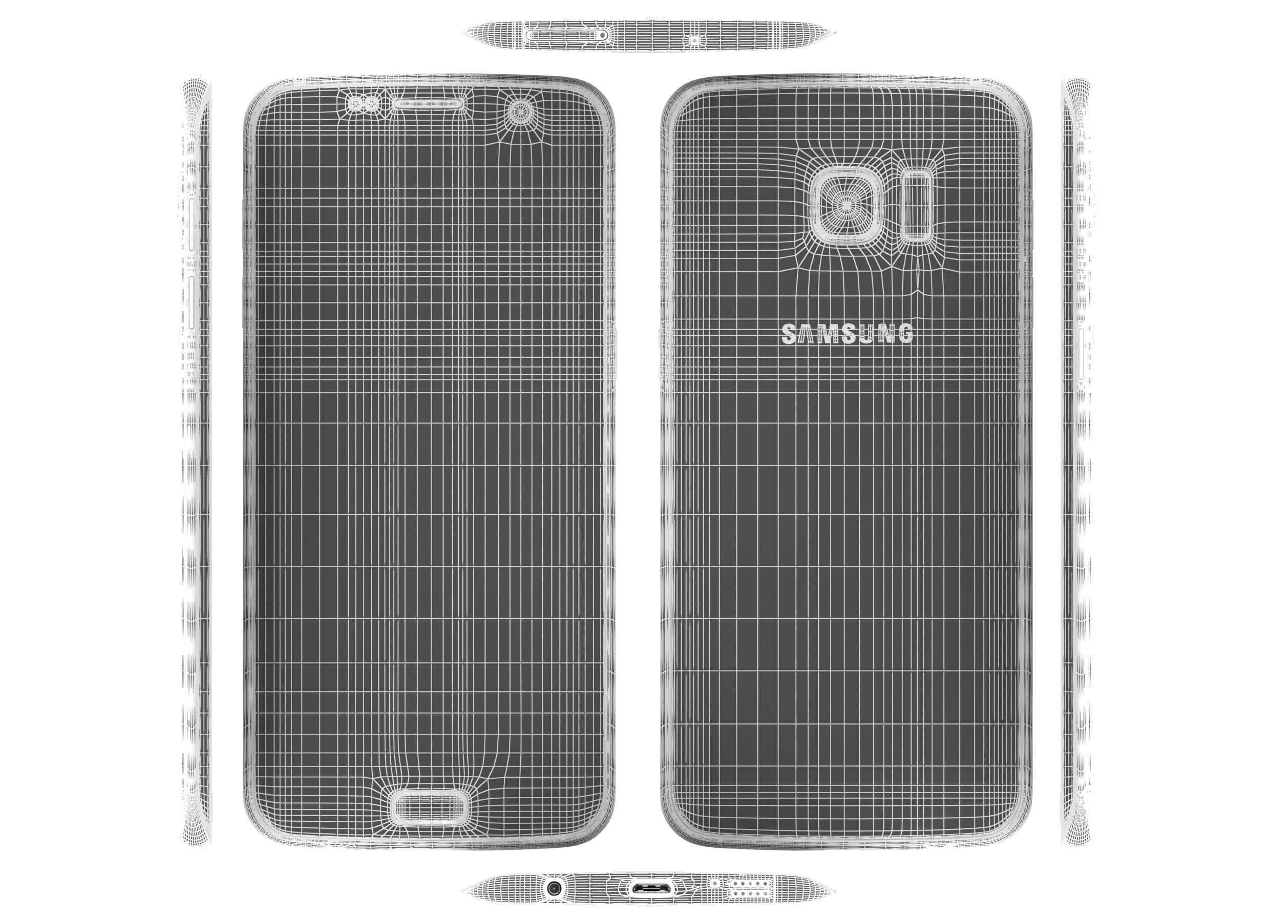 Samsung Galaxy S7 Edge Silver 3D model_7