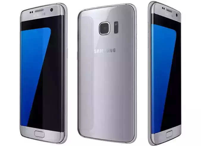Samsung Galaxy S7 Edge Silver 3D model