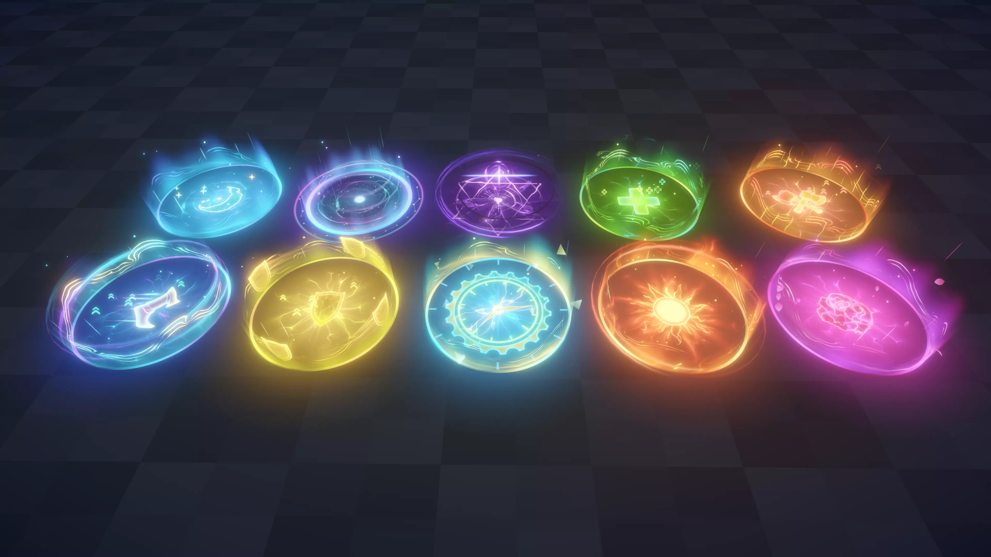 Unity VFX Loop Buff Skill Effect Low-poly 3D model