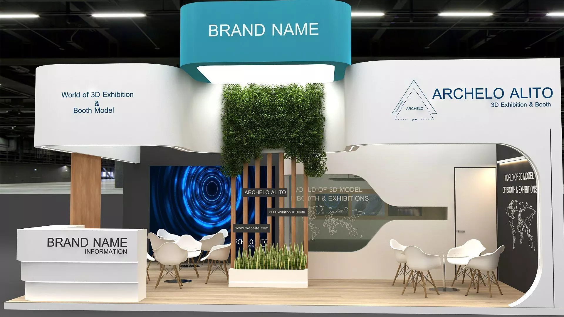 exhibition booth tradeshow display 3D model