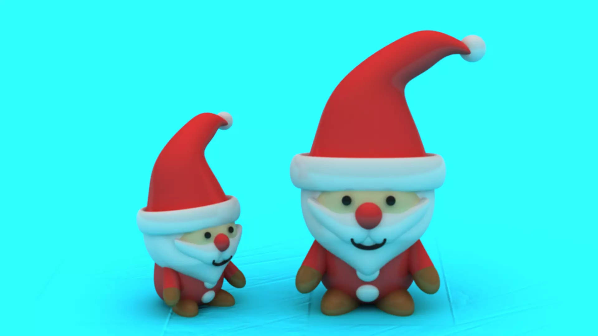 Mini Santa Buddy Cute Christmas Santa 3D Printable Figurine 3D print model