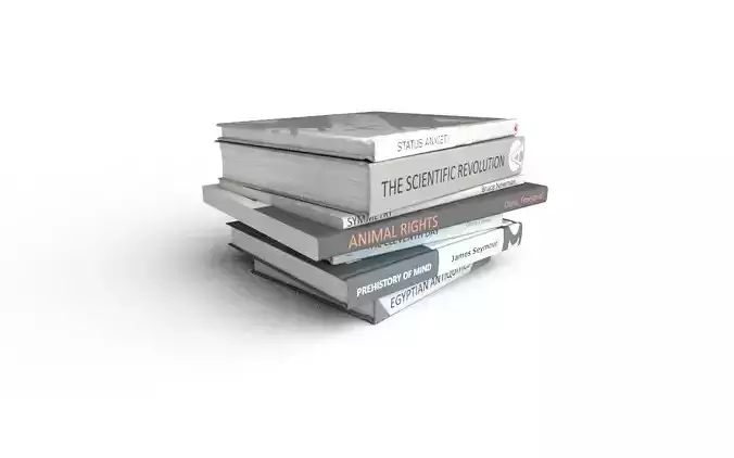3D model Fake Book Set 04-05 VR / AR / low-poly | CGTrader