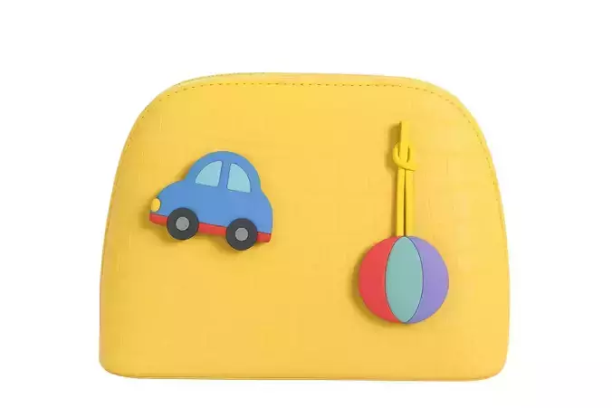 Stylized 3D Baby Bags Collection Low-poly 3D model 3