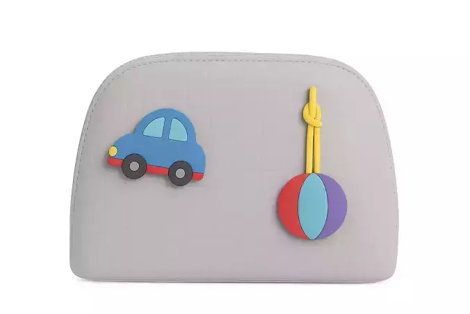 Stylized 3D Baby Bags Collection Low-poly 3D model 2