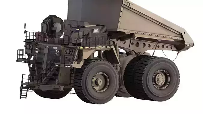 Large Mining dump truck 3D model