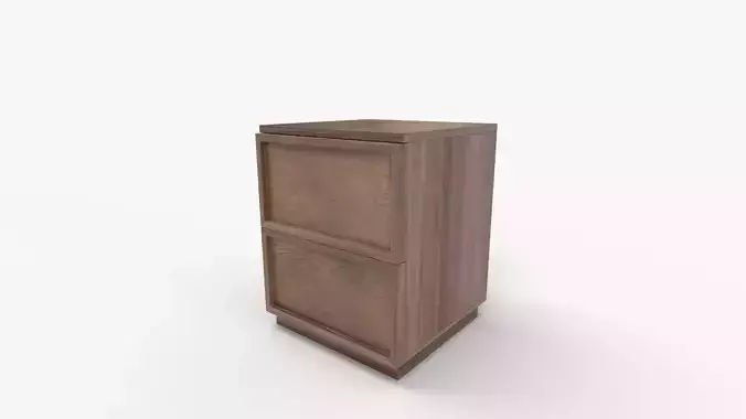 Zeus Drawer Nightstand 3D model 7