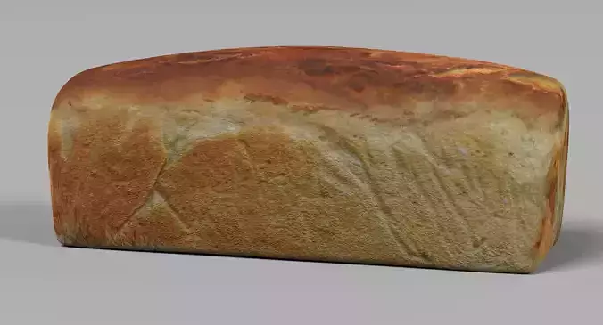Loaf of Bread - Fresh Sandwich Bakery 3D model 7