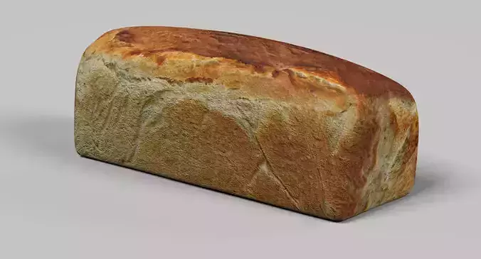 Loaf of Bread - Fresh Sandwich Bakery 3D model 4