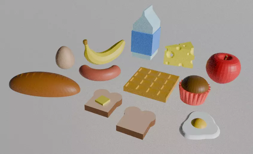 Food Set 3D print model