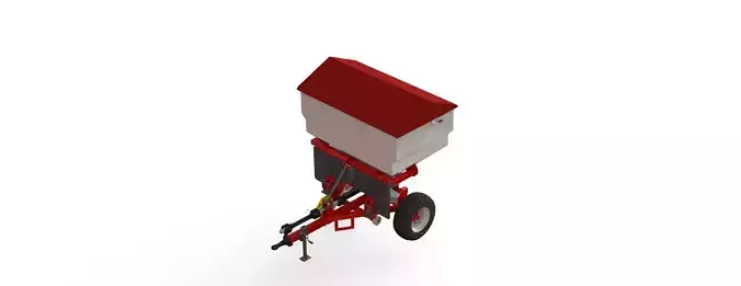 WG 0008 - Semi-mounted mineral fertilizer spreader 3D model