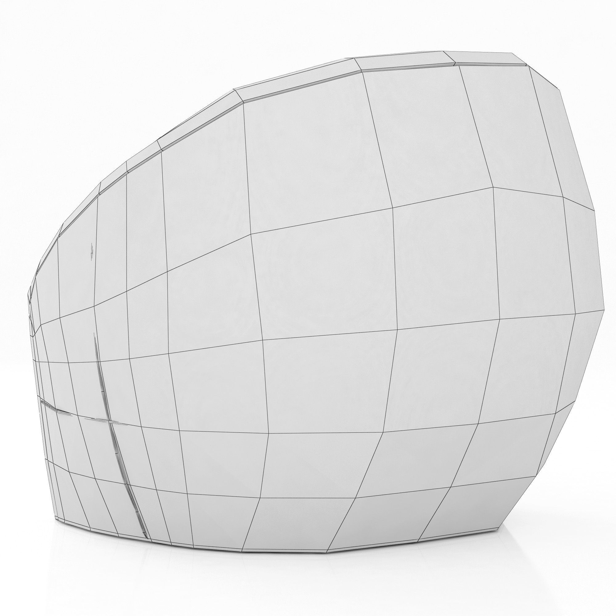 Restoration Hardware Oberon Leather Swivel Chair 3D model_10