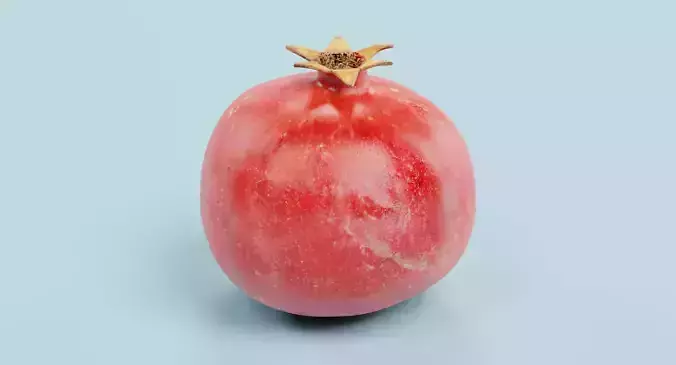 Pomegranate - Realistic Punica Granatum Fruit 3D model