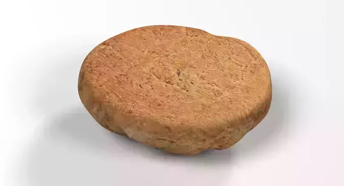 Round Bread - Rustic Loaf 3D model 7