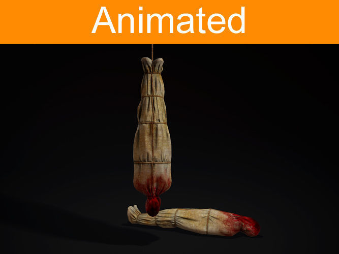 Dead Man Low-poly 3D model
