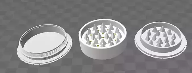 Herb Grinder w Keef Catcher 3D print model
