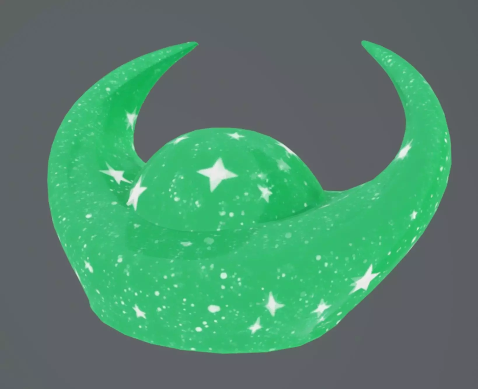 Green Celestial Hat 3D model