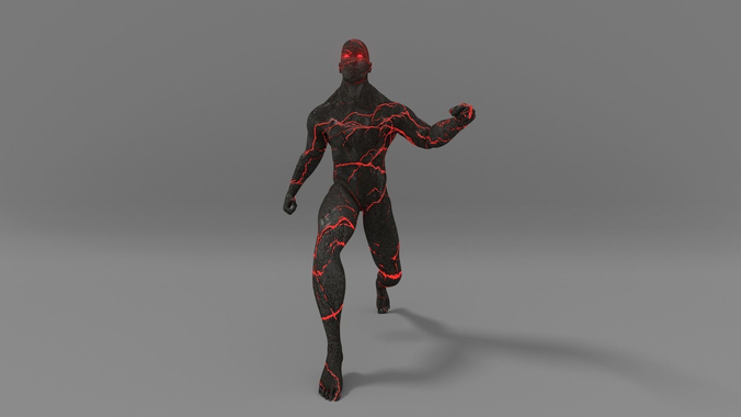 Vulcan lightning man 3D model