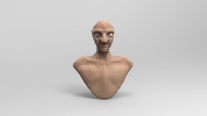 Orc Model human head 3D model