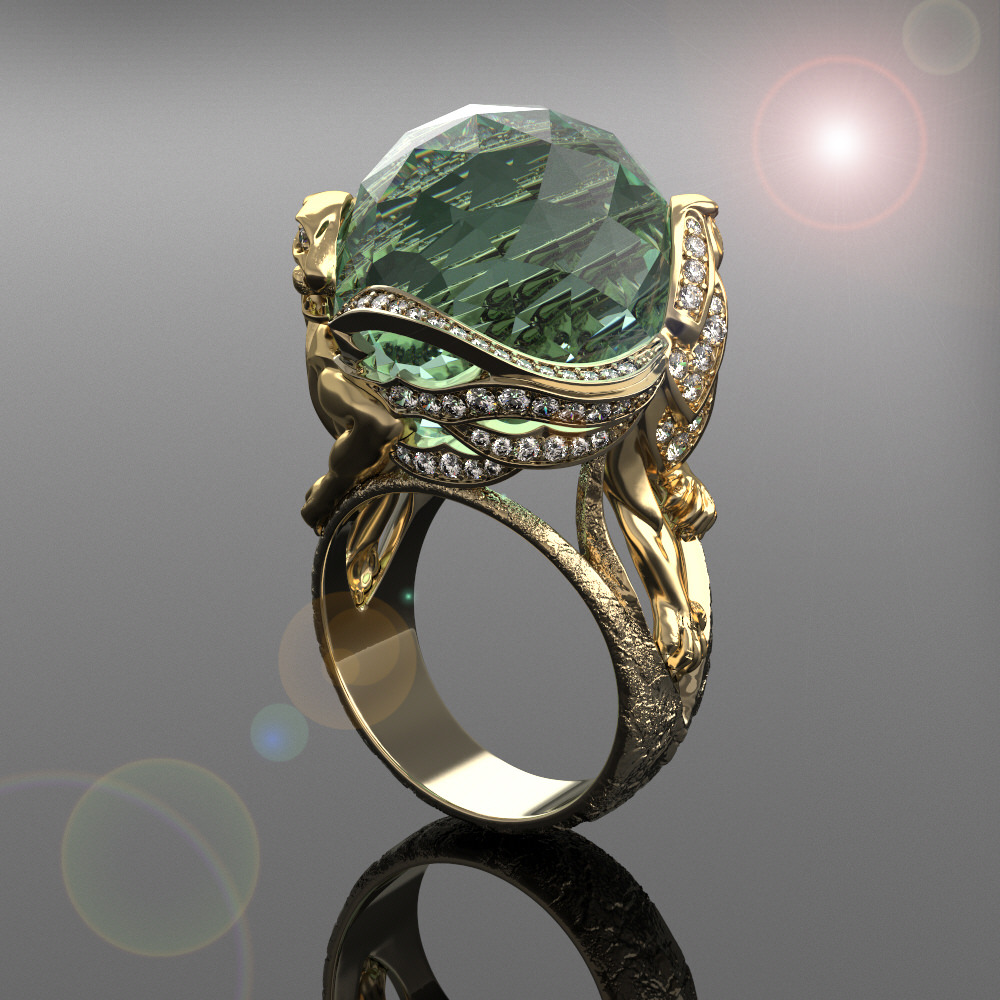 Ring Leo 3D print model_1