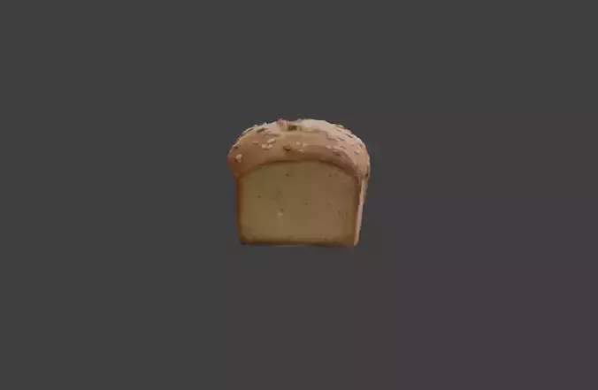 Fresh Bread Low-poly 3D model 4
