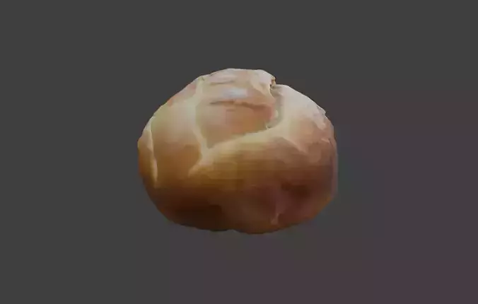 Fresh Bread Mini Low-poly 3D model 7
