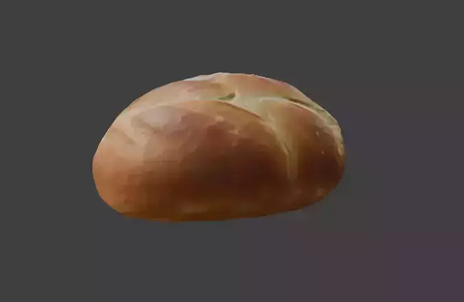 Fresh Bread Mini Low-poly 3D model 4