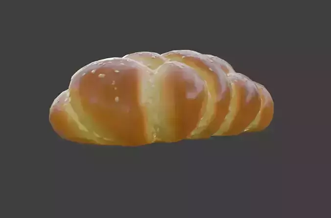 Bread Delight Low-poly 3D model 3
