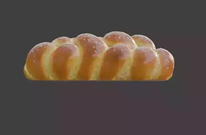 Bread Delight Low-poly 3D model 2