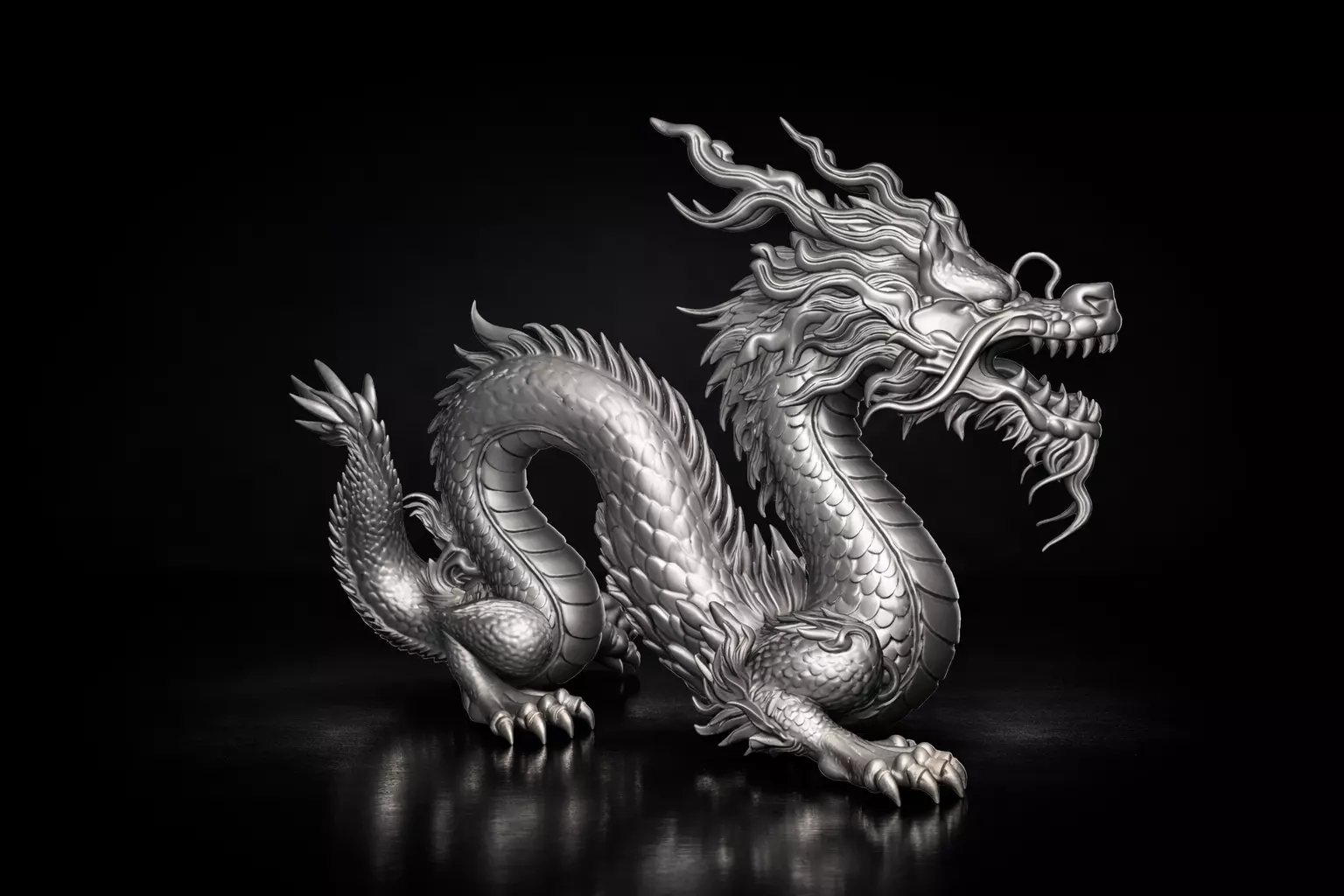 Chinese New Year Dragon Lunar New Year Mythical Dragon 3D print model
