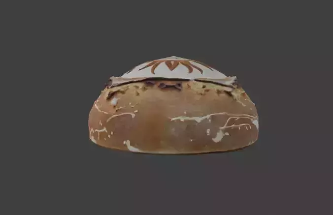 Sunburst Bread Low-poly 3D model 7