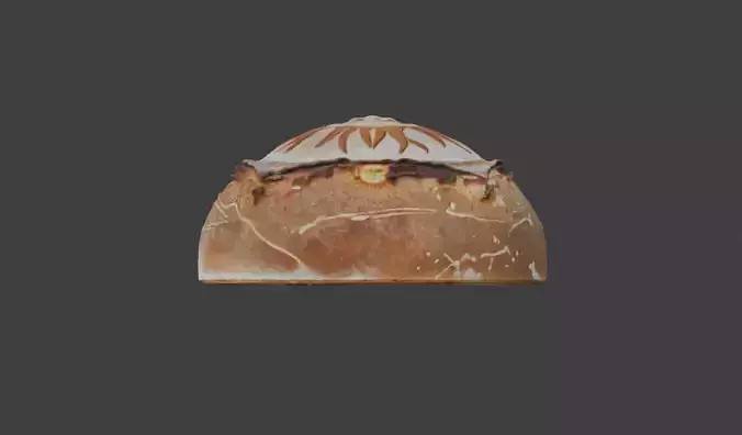 Sunburst Bread Low-poly 3D model 2