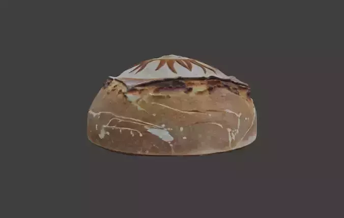 Sunburst Bread Low-poly 3D model 6
