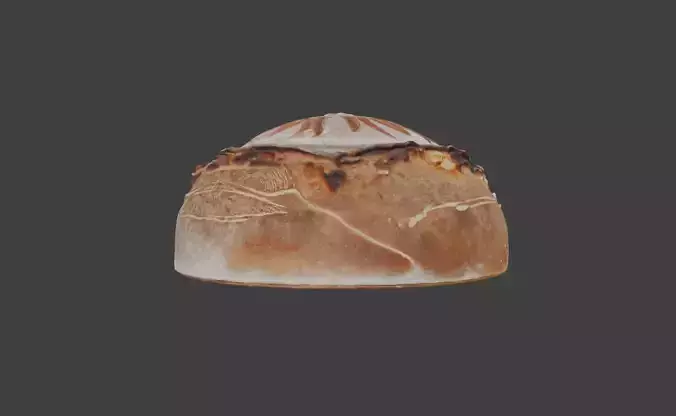 Sunburst Bread Low-poly 3D model 3