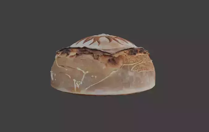 Sunburst Bread Low-poly 3D model 5