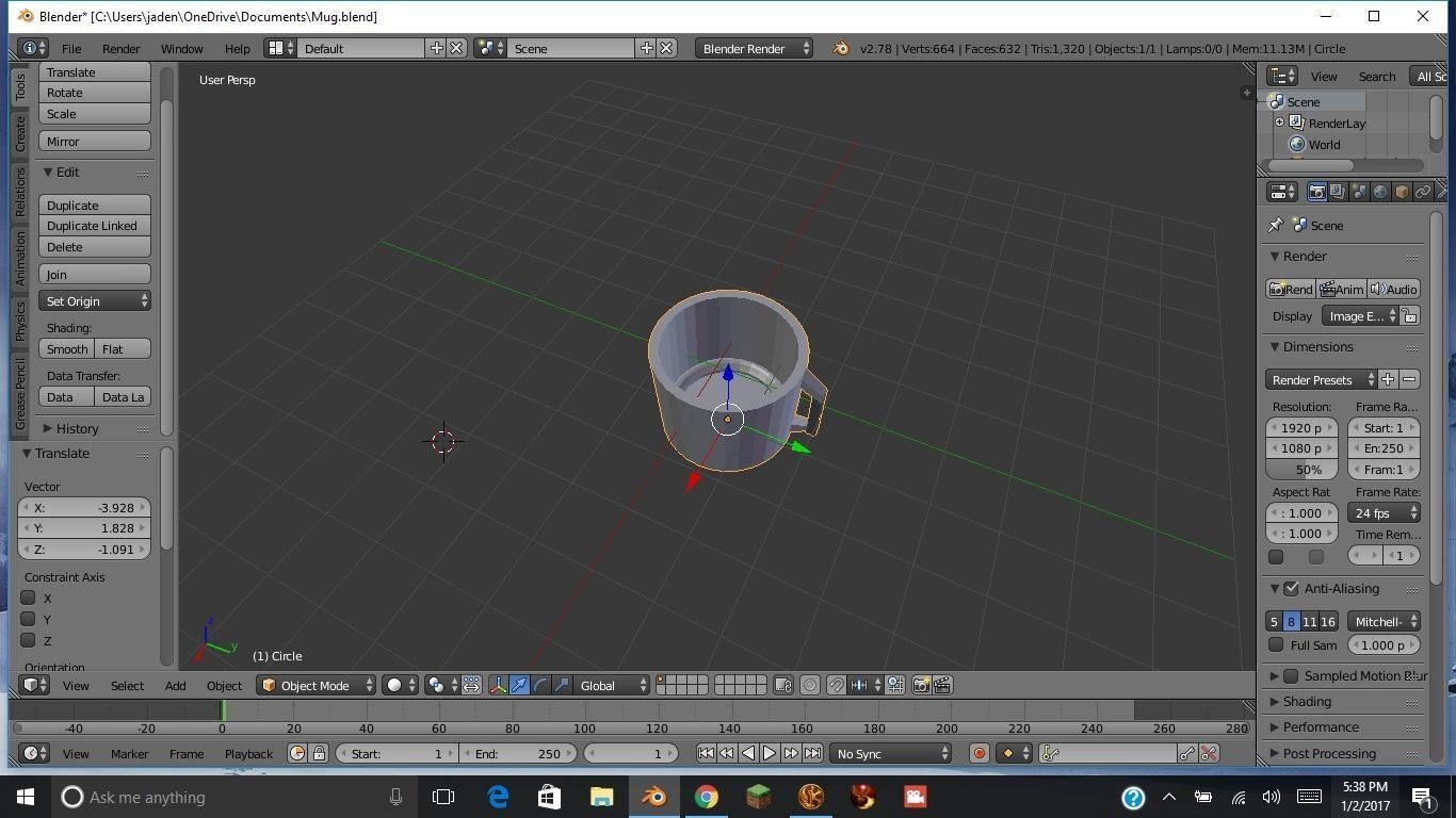 Coffee Mug Free 3D model_0