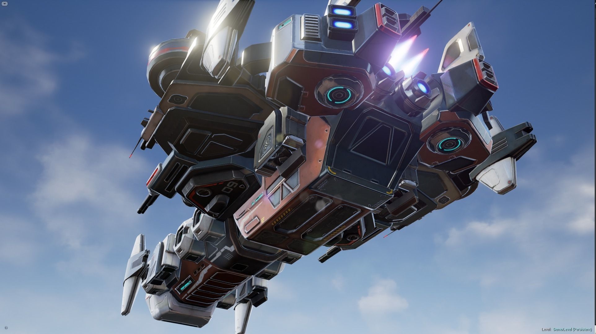 Spaceship Nemesis - low poly Low-poly 3D model_7