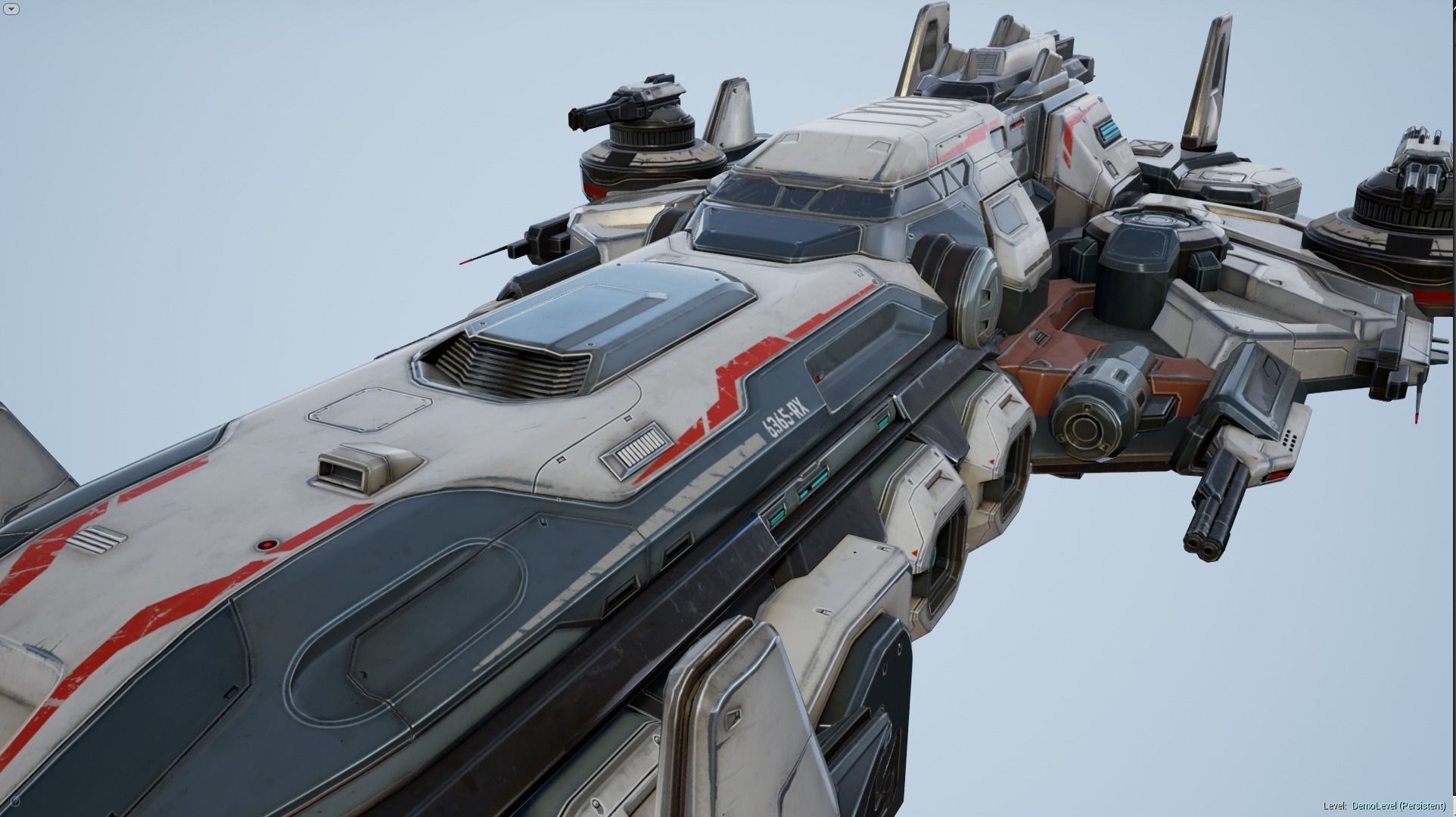 Spaceship Nemesis - low poly Low-poly 3D model_16