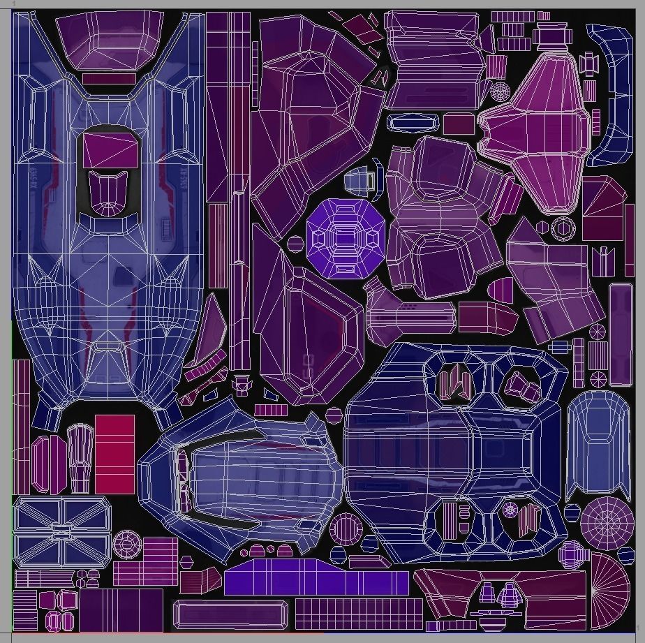 Spaceship Nemesis - low poly Low-poly 3D model_46