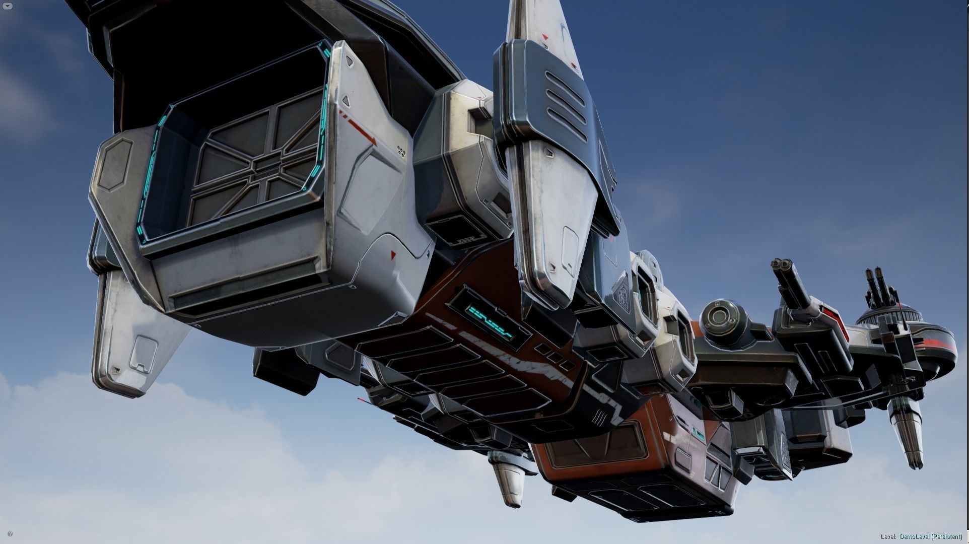 Spaceship Nemesis - low poly Low-poly 3D model_14