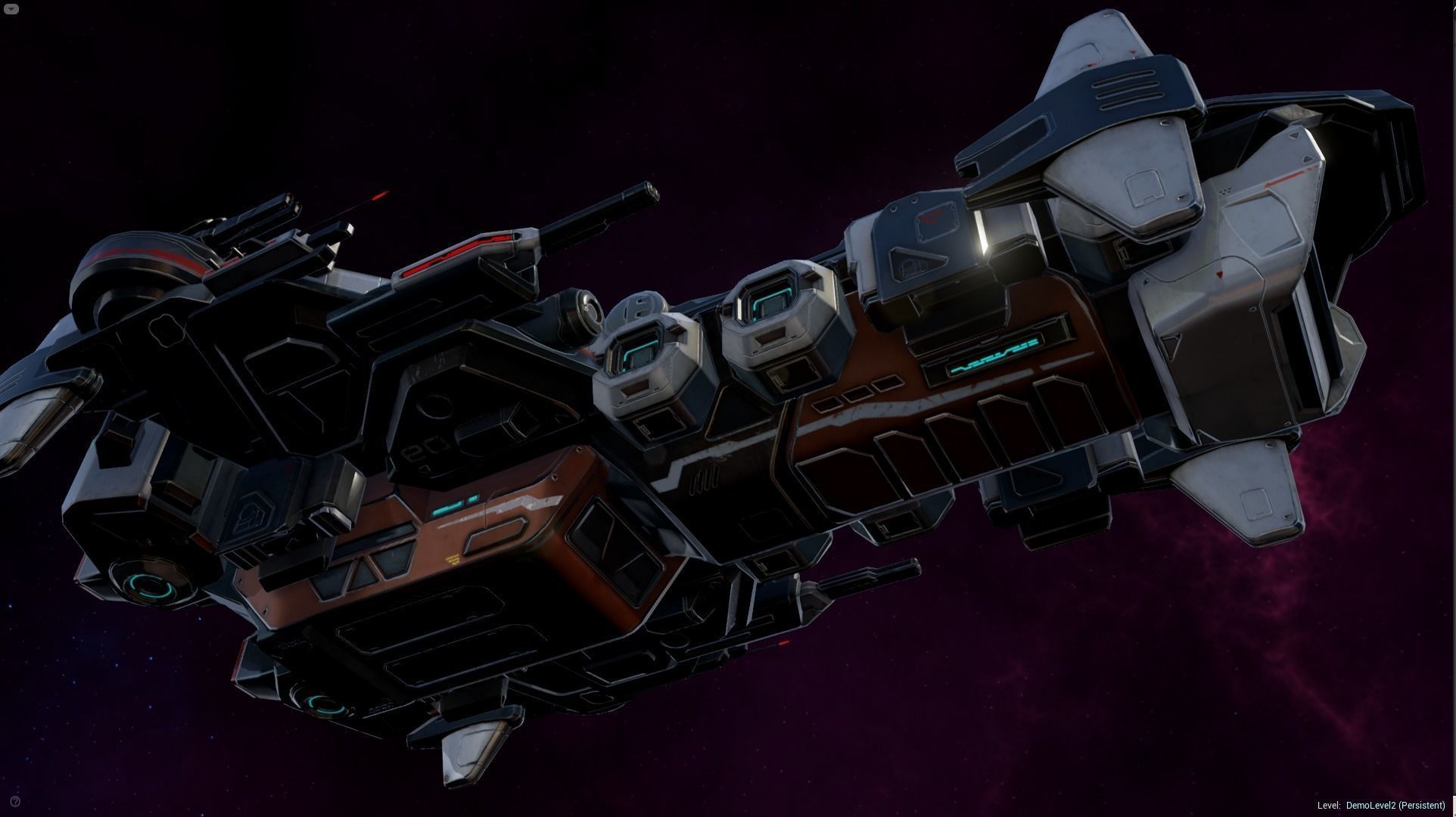 Spaceship Nemesis - low poly Low-poly 3D model_28