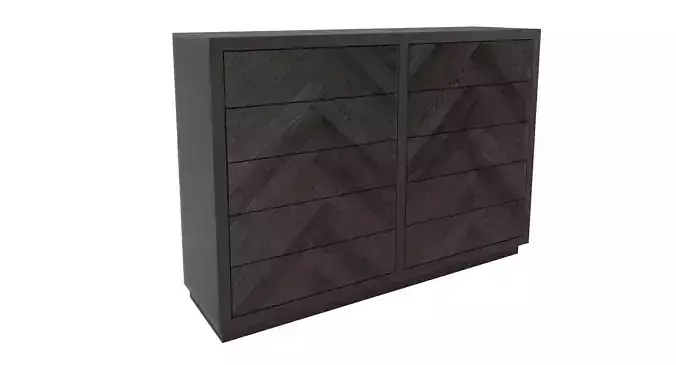 Restoration Hardware- Herringbone Dresser-001 3D model